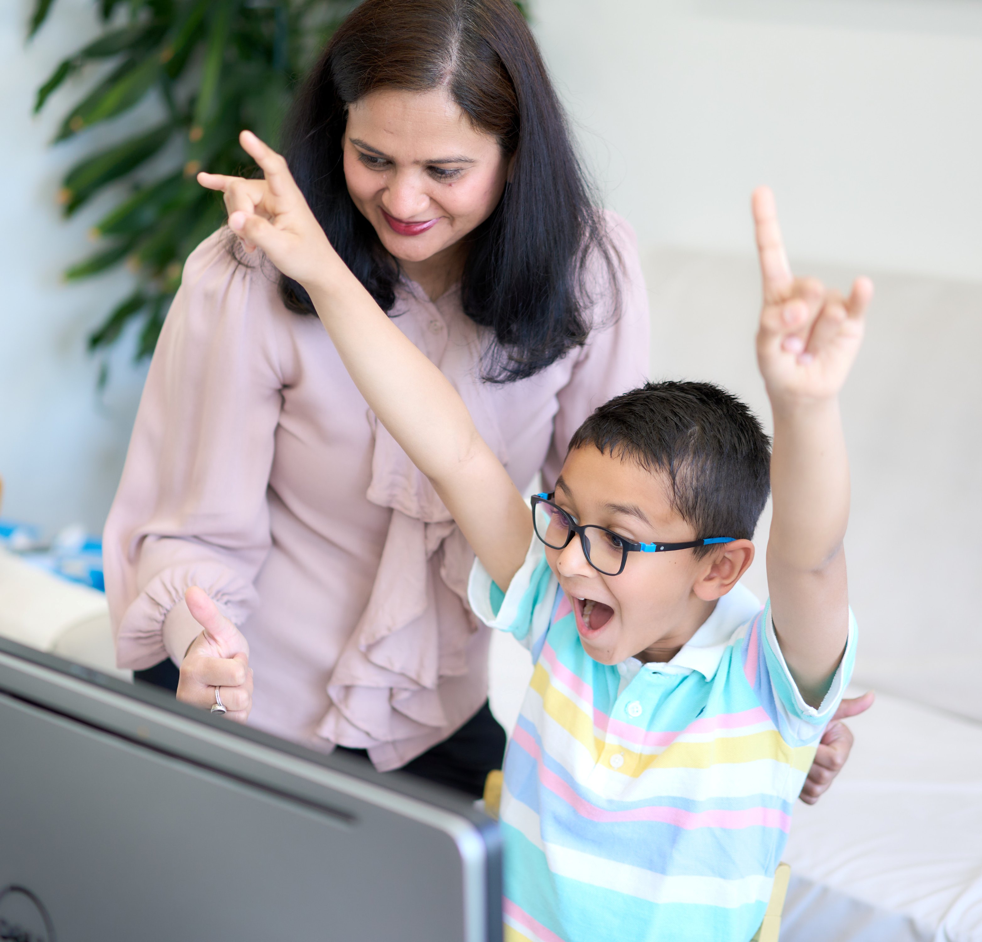 Kids learning at Think4ge Education